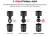 Tekton 3/8 Inch Drive Universal Joint Impact Socket Set, 34 Pieces 1/4-1 Inch, 6-24 mm, small image number 5
