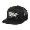 Occidental Leather Oxy Flatbill Trucker Hat Black with Black Patch OSFM, small image number 1