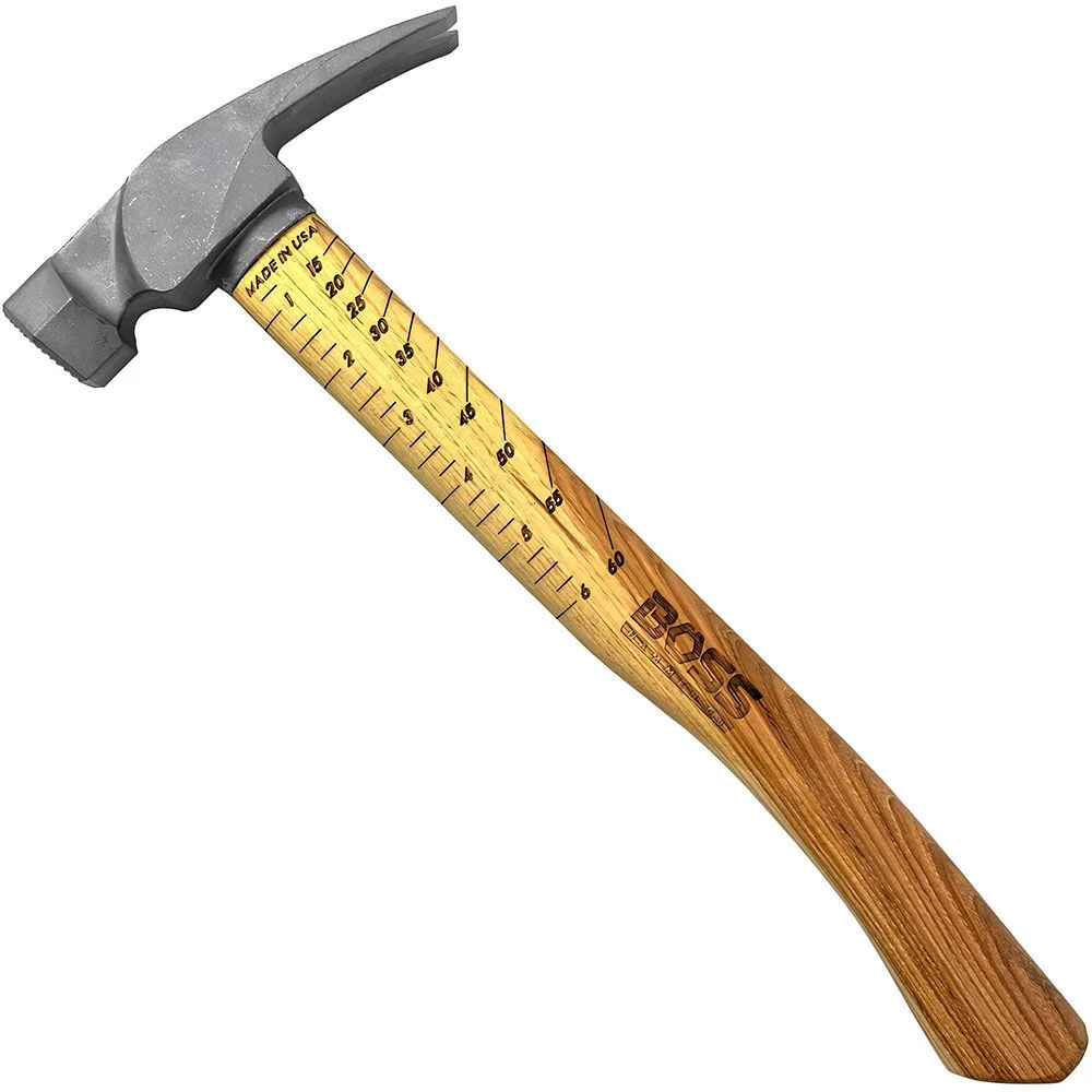 Boss Hammers Titanium Hickory Handle Smooth Hammer 16oz, large image number 1