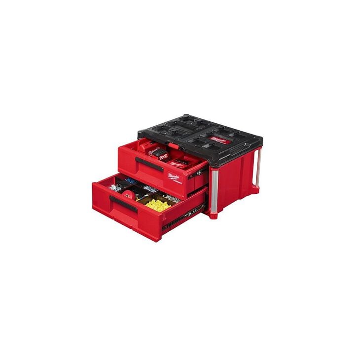 Milwaukee M18 Impact Wrench, 36-Piece Socket Set, 2-Drawer Tool Box Bundle, large image number 14