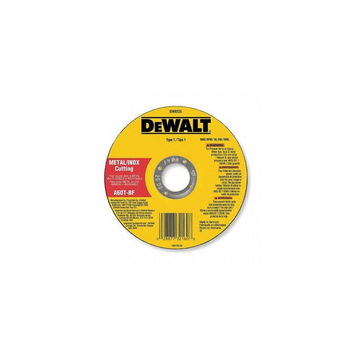 DEWALT 3 In. x 1/16 In. x 3/8 In. A60T Long Life Wheel, large image number 1