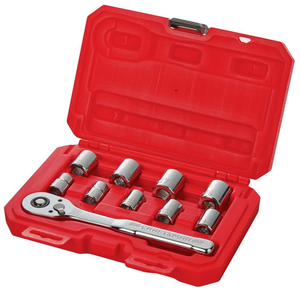 CRAFTSMAN 3/8-in Drive Metric Mechanics Tool Set, 10pc, large image number 3