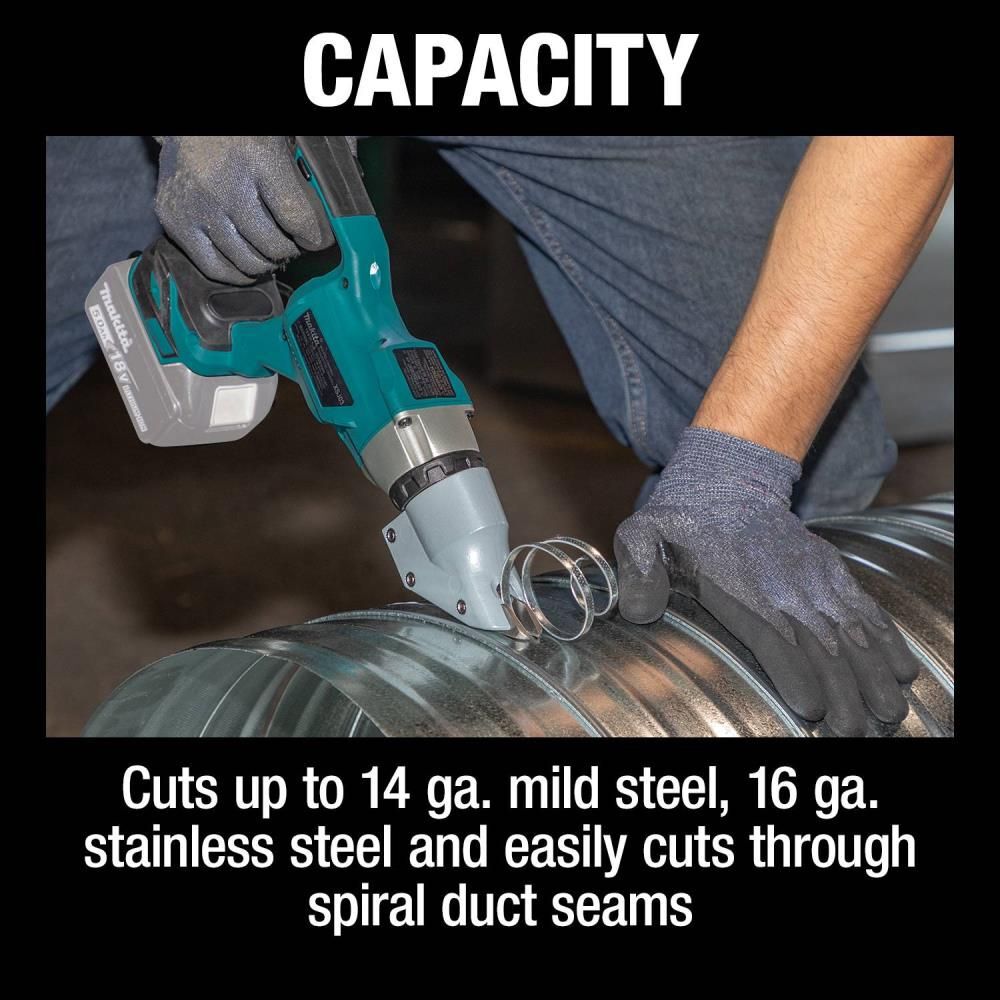 Makita 18V LXT Straight Shear Kit Lithium Ion Brushless Cordless 14 Gauge (Bare Tool), large image number 10