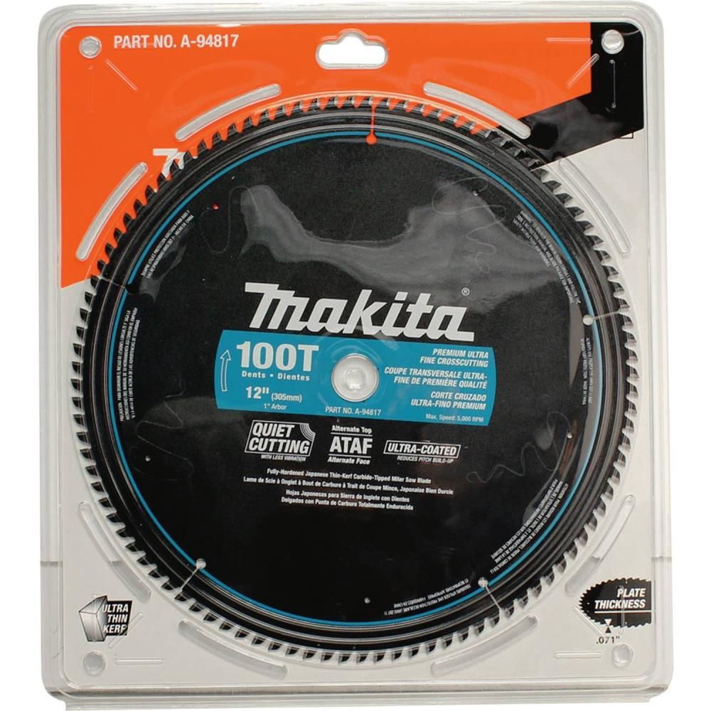 Makita 12 In. x 1 In. 100T Ultra-Coated Miter Saw Blade, large image number 2