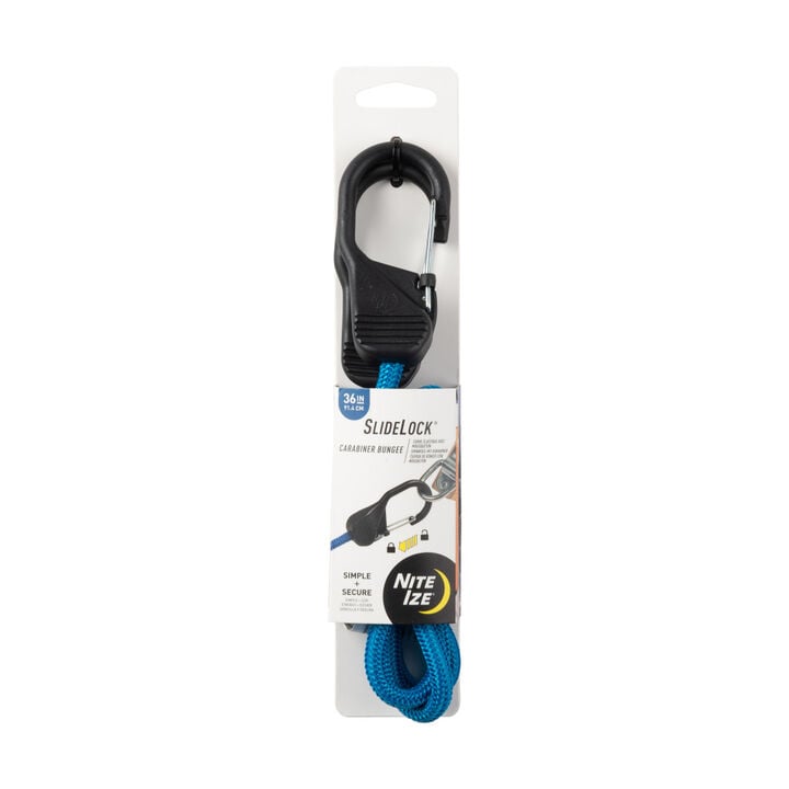 Nite Ize SlideLock Carabiner Bungee 36in Blue