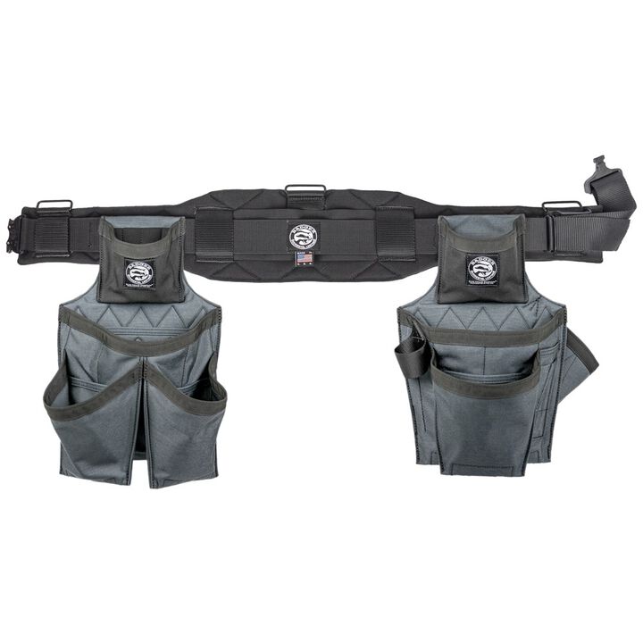 Badger Tool Belts Side-By-Side Framer Tool Belt Set, Gunmetal, Large
