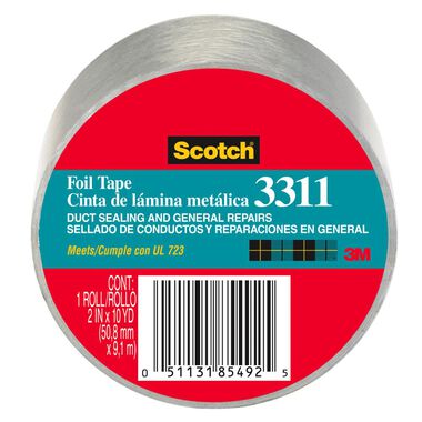 3M 2 in. x 10 Yd. Roll of Foil Tape, large image number 0
