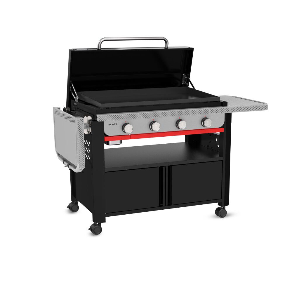 Weber Slate 36 Inch 4 Burner Liquid Propane Griddle with Cabinet Black, large image number 8