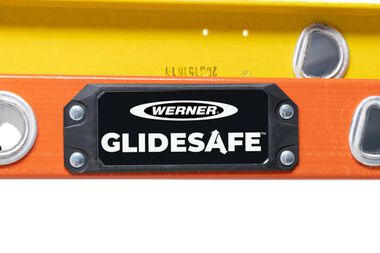 Werner Glidesafe Extension Ladder Fiberglass Tri Rung Type IA 28', large image number 3
