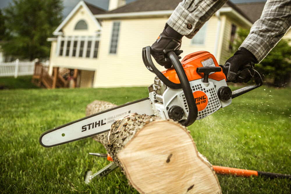 Stihl 18v chainsaw top