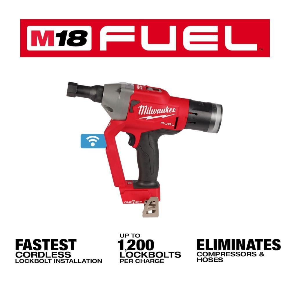 Milwaukee M18 FUEL 1/4inch Lockbolt Tool with ONE-KEY (Bare Tool), large image number 2