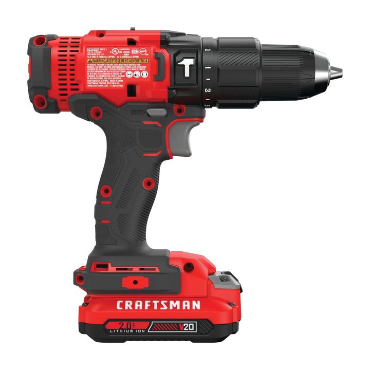 CRAFTSMAN V20 Cordless 1/2-Inch Hammer Drill Kit with Charger and Two 1.5 Ah Batteries , large image number 8