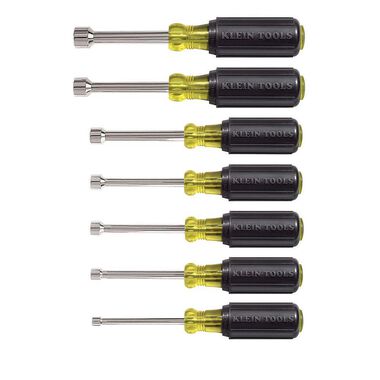 Klein Tools 7 Piece Nut Driver Set 3in Cushioned
