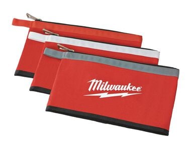 Milwaukee 3 pk Zipper Pouches, large image number 0