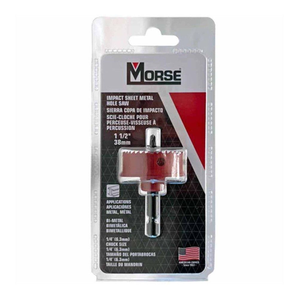 MK Morse IHS24 1-1/2 Inch Diameter 1/4 Inch Chuck Impact Hole Saw, large image number 2