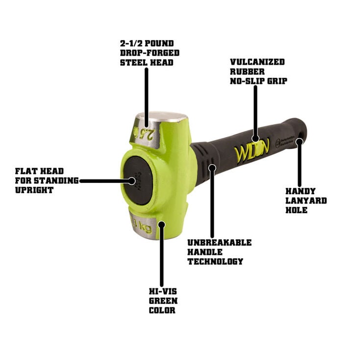 Wilton 2-1/2 lb Head 12 In. BASH Sledge Hammer, large image number 1