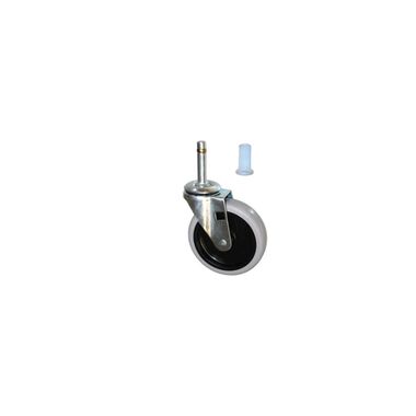 Rubbermaid 5 Inch Swivel and Rigid Plate Caster Kit - Set of 4, large image number 1