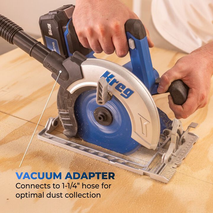 Kreg 20V Ionic Drive 7-1/4 Inch Circular Saw & Accu-Cut Circular Saw Guide Bundle, large image number 10