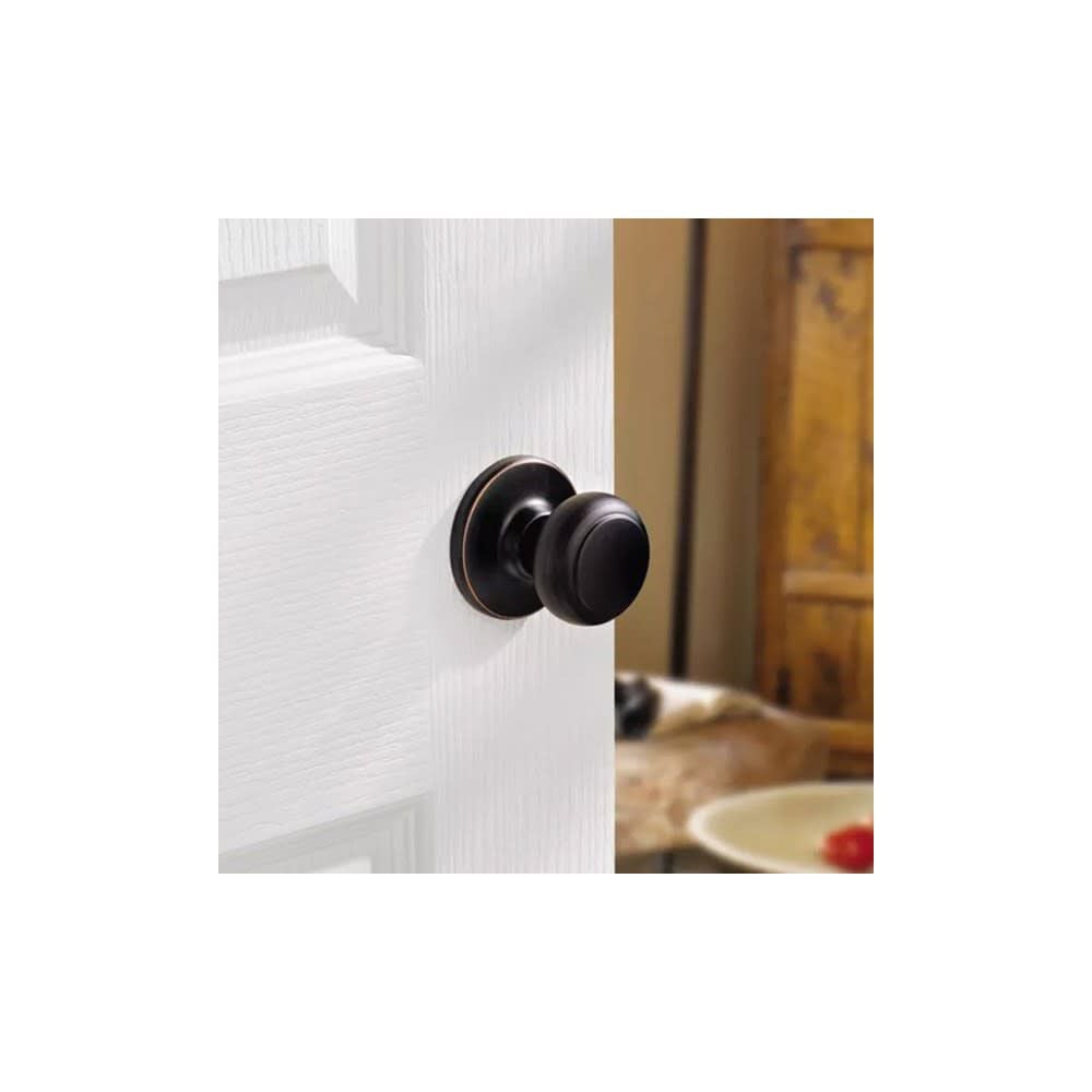 Kwikset Venetian Bronze Hall/Closet Cove Passage Door Knob, large image number 4