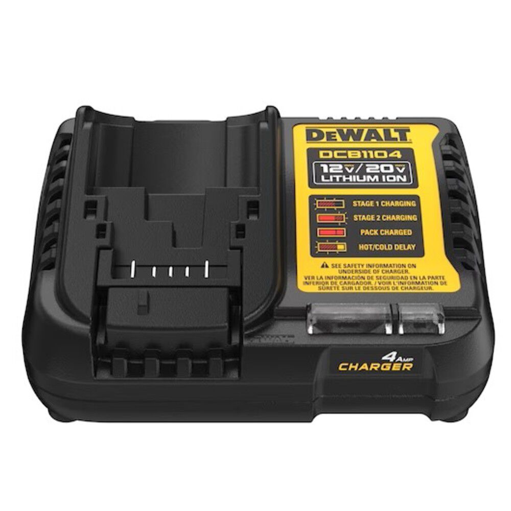 Kit 2 baterías DEWALT XR 18V Powerstack y cargador DCB1104H2 Carga