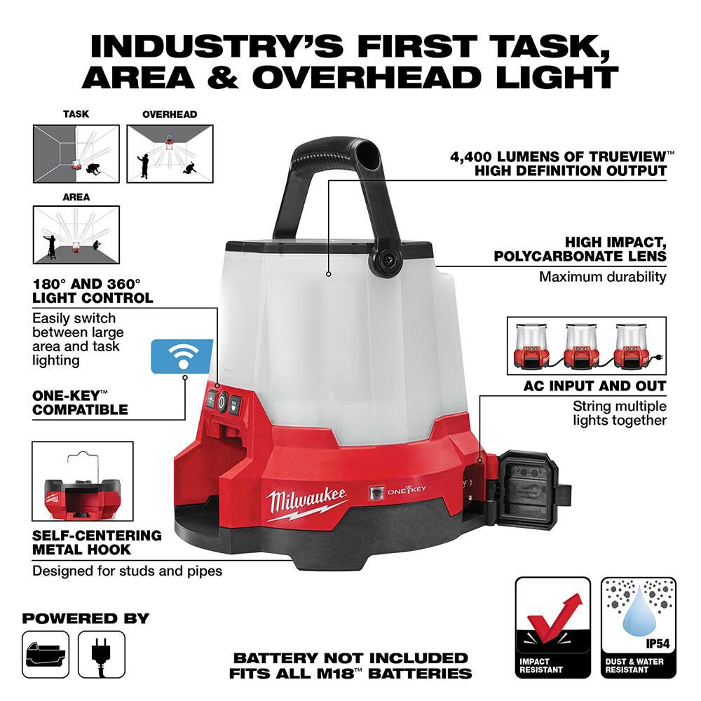 Milwaukee m18 best sale radius light