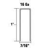 Metabo HPT Standard Crown Staples 7/16in x 1in 16 Gauge Galvanized, small image number 2