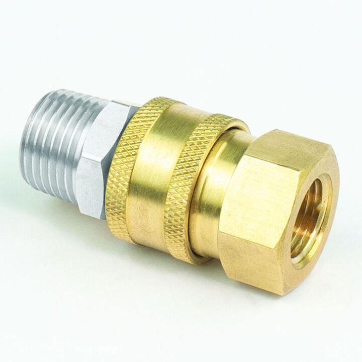 BluBird 3/8 Inch QD Male Plug x 3/8 Inch FNPT Pressure Washer Adapter, large image number 5