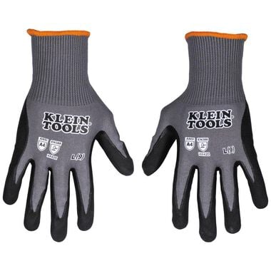 Klein Tools A4 Cut Knit Dipped Gloves, Large, 2pk