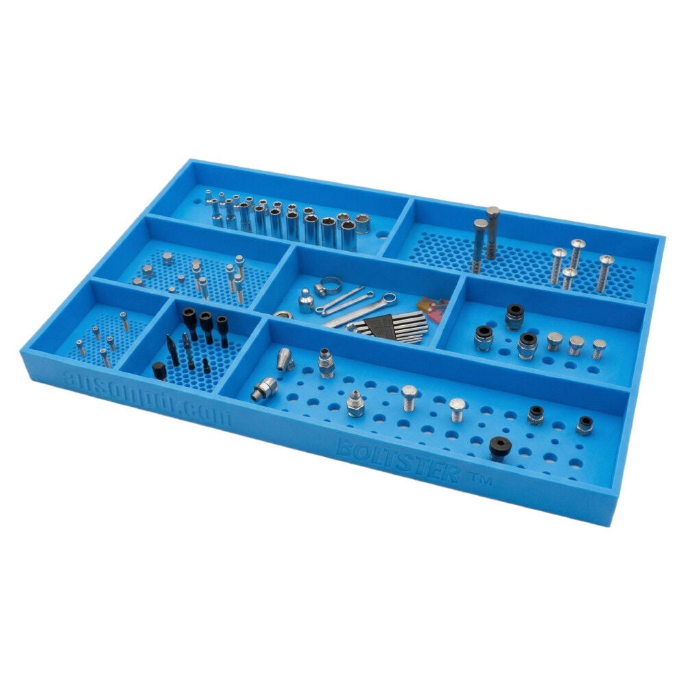 Boltster Top Box XL Fastener Organizing Tool Tray Blue, large image number 6