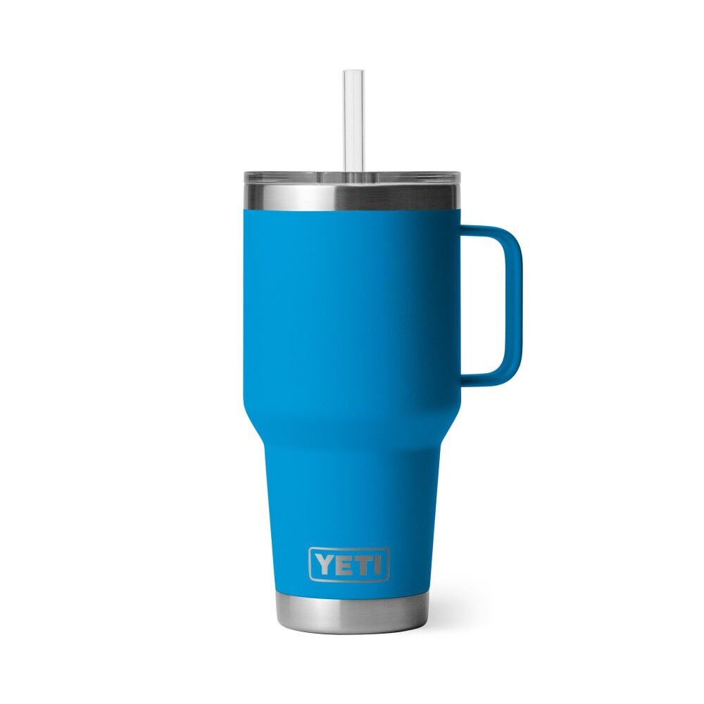 YETI 35oz Rambler Straw Mug with Straw Lid Big Wave Blue – 21071502685