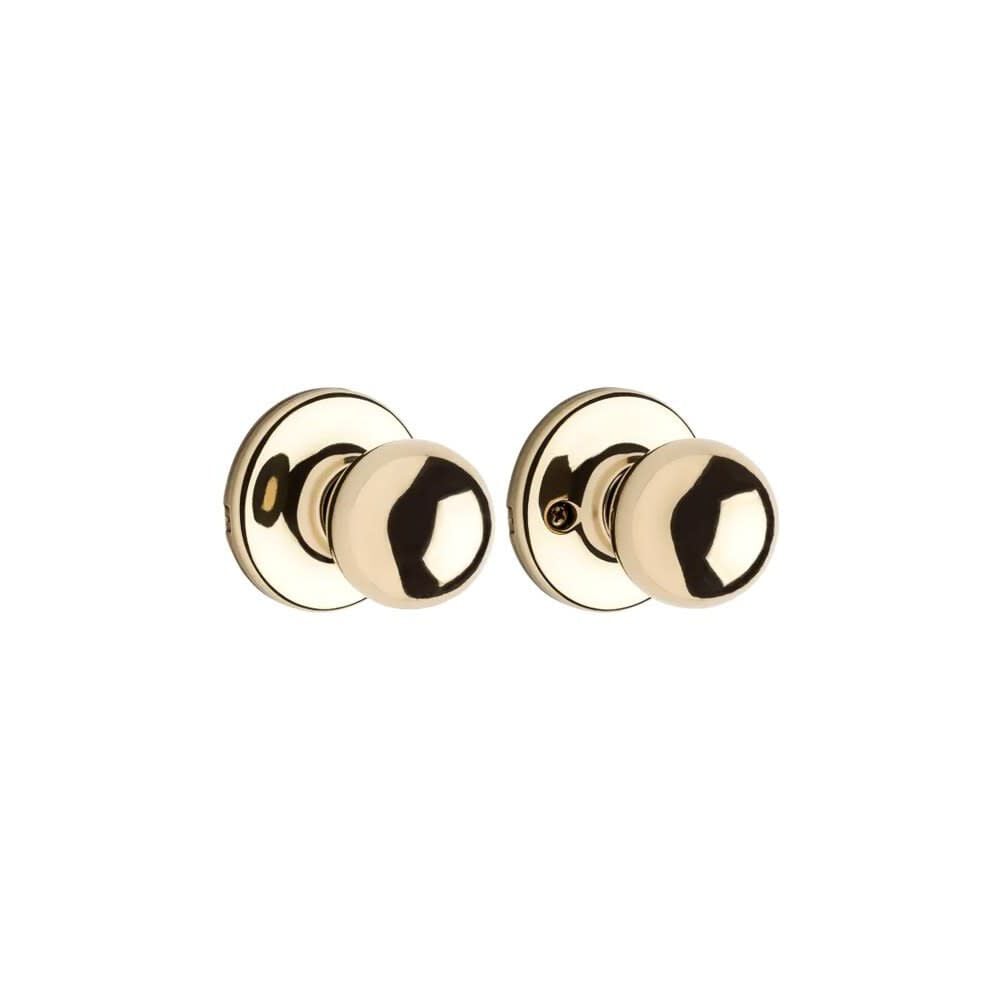 Kwikset Polished Brass Hall/Closet Polo Passage Door Knob – 92001-516