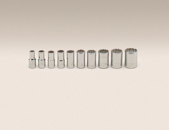 Wright Tool 1/4 In. Drive 10 pc. 12 pt Socket Set