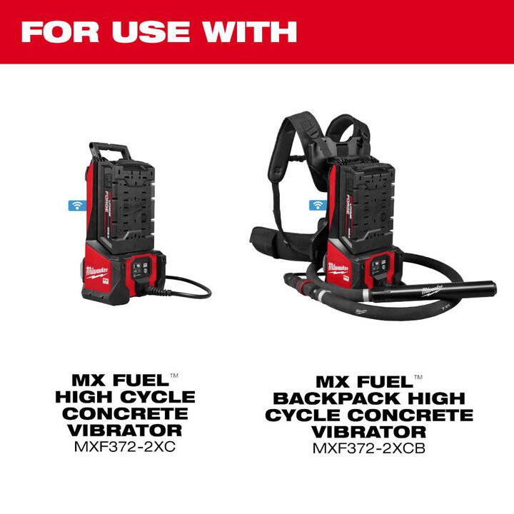 Milwaukee MX FUEL High Cycle Concrete Vibrator 32 Ft. Whip with 2 1/4 Inch Head, large image number 3