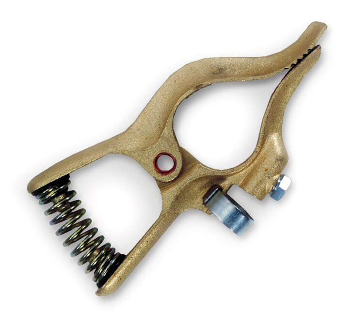 Hobart 400A Jaw Opening T-Style Brass Ground Clamp 1.5in, large image number 1