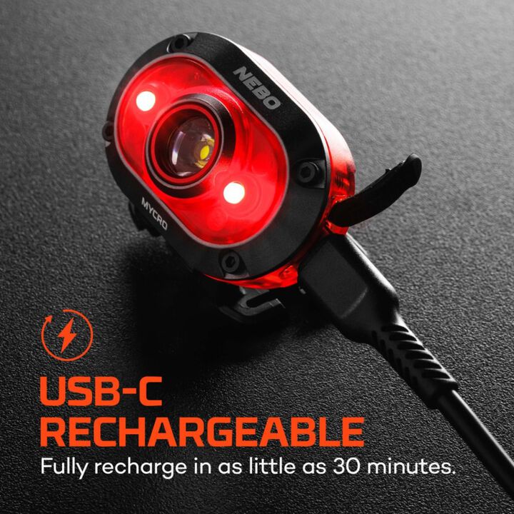 Nebo MYCRO 450 Lumens Rechargeable LED Headlamp, Blue, large image number 1