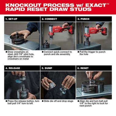 Milwaukee M18 FORCE LOGIC 6T Knockout Tool 1/2 in.  4 in., large image number 6