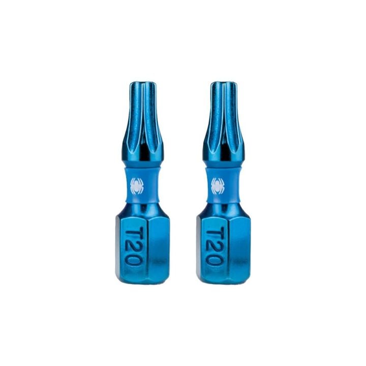Spyder 1 Inch T20 Torx Impact Driver Bit, 2 Pieces