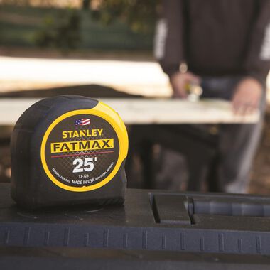 25 FT Left-Handed Tape Measure with Rubber Guard