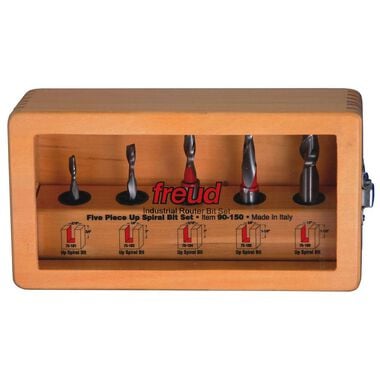 Freud 5 piece Up Spiral Bit Set, large image number 0
