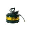 Justrite 2.5 Gal Steel Safety Green Oil Can Type II, small image number 2