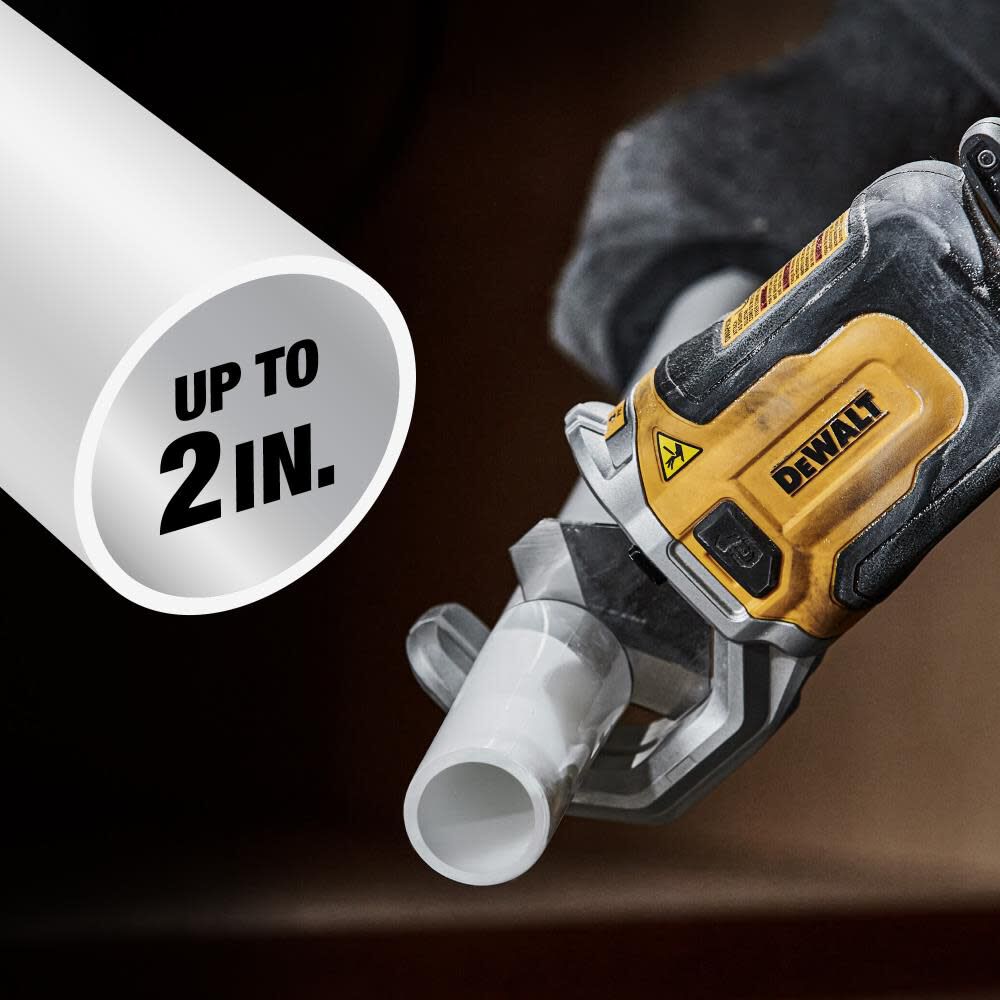 DEWALT IMPACT CONNECT PVC PEX Pipe Cutter Attachment DWAPVCIR