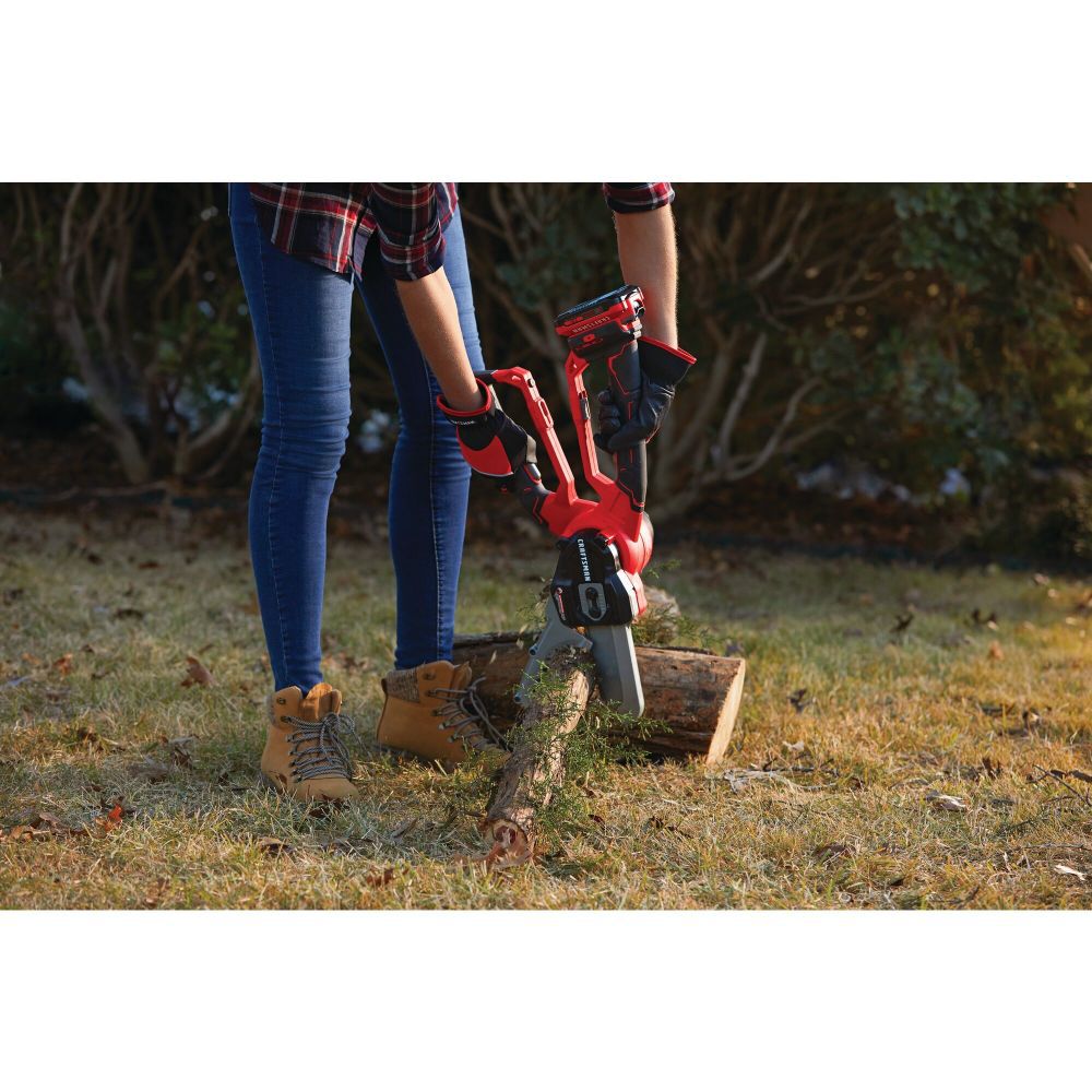 CRAFTSMAN V20 6 Inch Cordless Compact Chainsaw Lopper Bare Tool CMCCSL621B Acme Tools