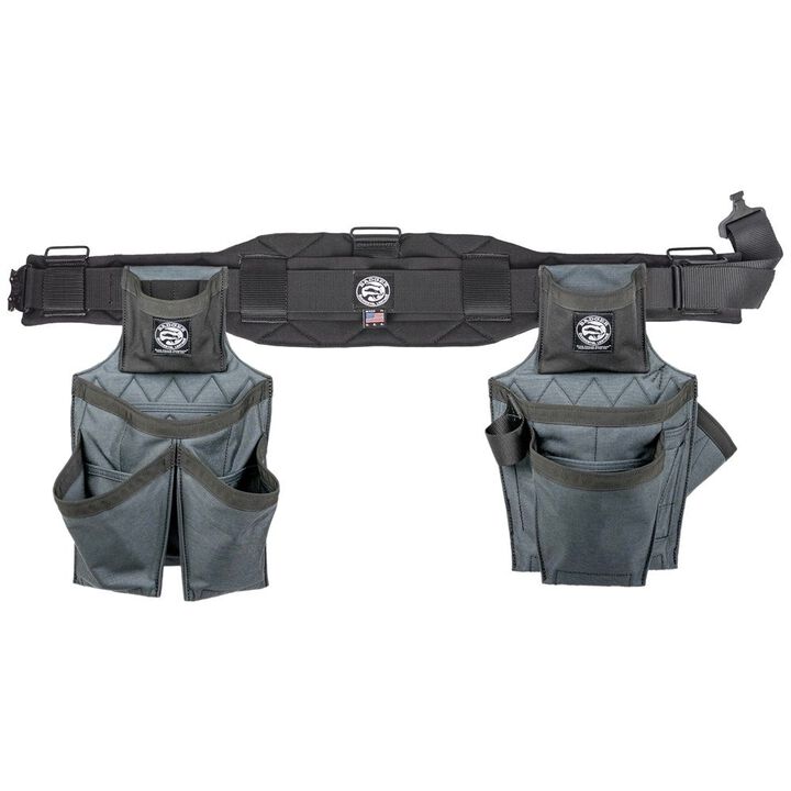 Badger Tool Belts Side-By-Side Framer Tool Belt Set, Gunmetal, Large