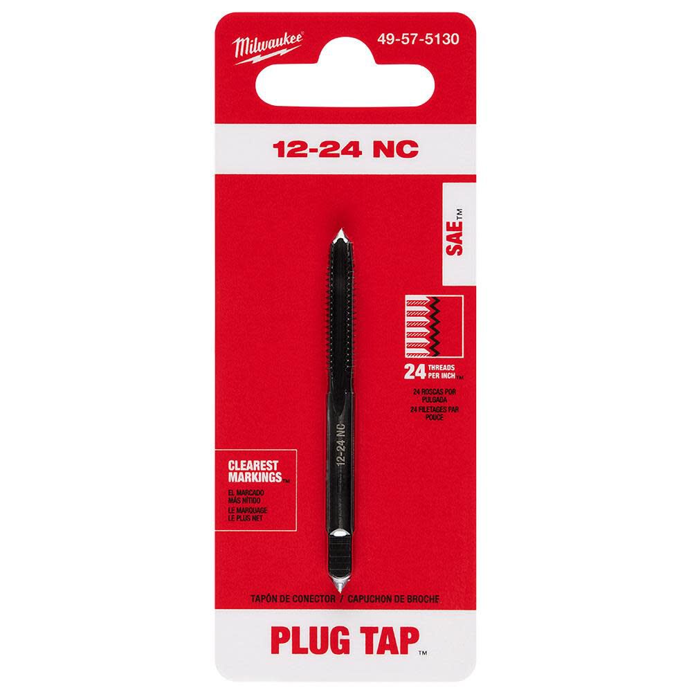 Milwaukee 12-24 NC Straight Flute Plug Tap, large image number 12