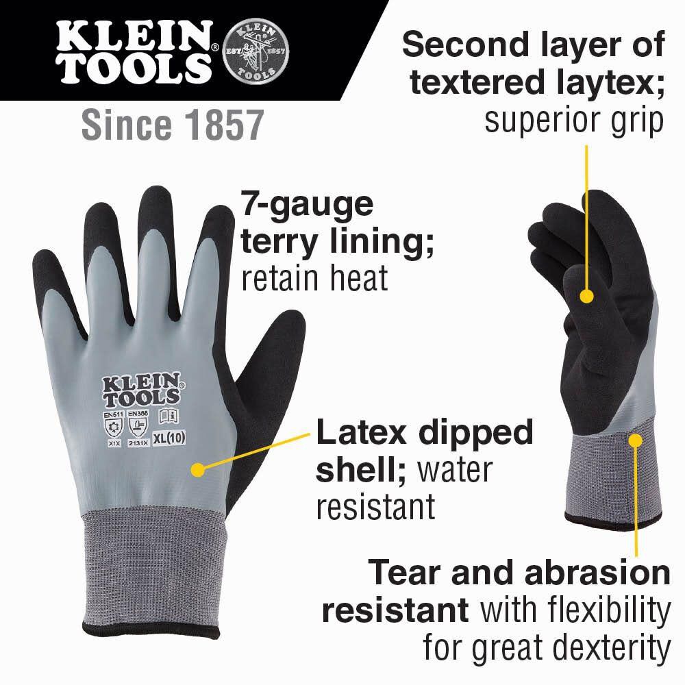 Klein Tools Thermal Dipped Gloves XL, large image number 2