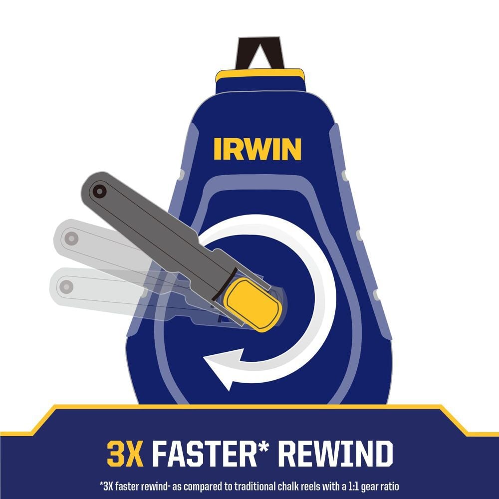 Irwin STRAIT-LINE Compact 30 Ft Chalk Reel, large image number 5
