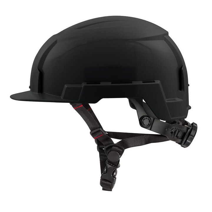 Milwaukee White Front Brim Helmet with BOLT Class E Black