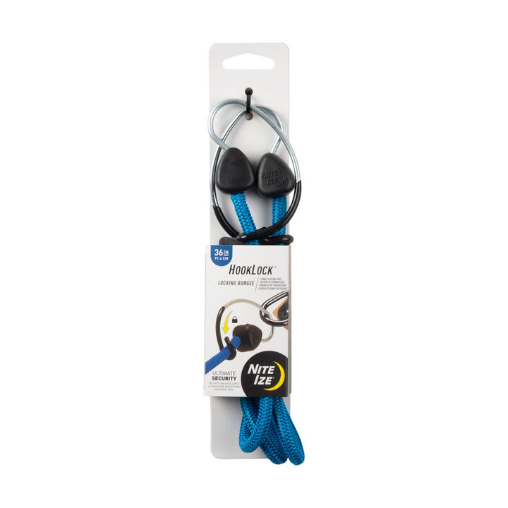Nite Ize Promotional HookLock Locking Bungee 36 Inch Blue