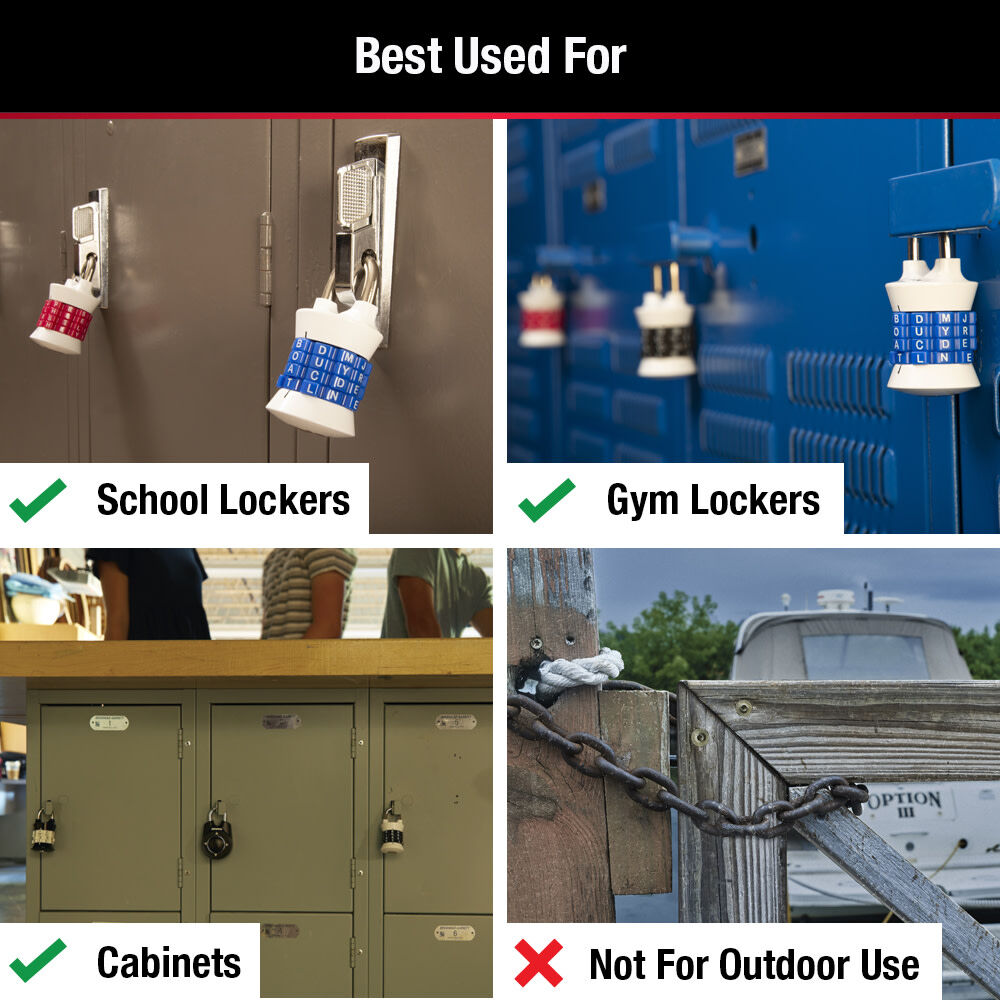 Master Lock 1-1/2 Inch Metal Body 4-Dial Locking Combination Padlock, large image number 3