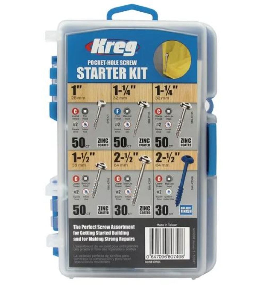 Kreg Pocket-Hole Screw Starter 260 Piece Kit, large image number 1